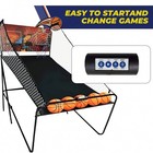 Indoor Basketball Arcade Game 2 Player Electronic Foldable 8-in-1 Led Score 4 Ba