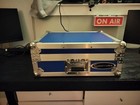 Odyssey Fz12cdj Blue silver Aluminum Turntable Flight Case W  Handle   Foam