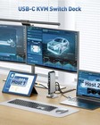 Cable Matters 201075 14-in-1 Docking Station Usb C Kvm Switch Dock For 2 Laptops