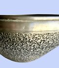 Vtg Handmade Norwegian Viking Bowl Hammered Pewter Signed  numbered Euc