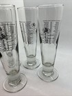 Indianapolis Motor Speedway Pilsner Glasses Set 4 1911-1993 Indy 500 Winners Nos