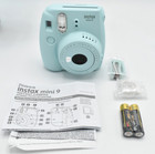 Fujifilm Instax Mini 9 Ice Blue Instant Film Camera  expired Film  - Open Box