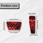 Car Pedal Covers  Aluminum Alloy Non-slip Gas And Brake Pedals Covers  Car Red