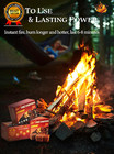 Fire Starter Squares 192 Natural   Odourless Firestarters Cubes For Campfire