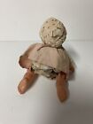 Celluloid Baby Doll Wind Up Pink Dress   Bonnet Made In Occupied Japan Vintage