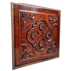 Scroll Leaves Rosette Carving Panel 12 6 In Antique French Architectural Salvage