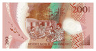 Vanuatu 200 Vatu 2020 2014 P-12 Island Map Colorful Polymer Seethrough Banknote