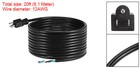 Ac Power Cord 20ft 12 Awg 3 Prong Replacement Power Supply Cord Cable 5-15p
