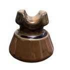 Antique Early 1900 s Usa Ceramic High Voltage Telegraph Pin Insulator Brown