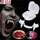 Retractable Teeth Fangs Halloween Vampire Cosplay Makeup Zombie Dentures Teeth