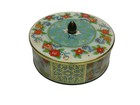 Vintage Daher Long Island Ny Floral Japanese-inspired Mcm Tin Made In England