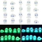 20pcs Mini Glow In Dark Tree Elves luminous Resin Ghost Micro Miniature Tiny