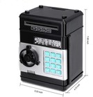 Piggy Bank  Electronic Coin Money Bank Toys For Christmas Birthday Gifts  black 