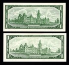 Canada - Both Varieties Of The Comm  Note - One Dollar - 1867 1967 - Uncirc 