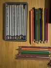 Lot Of 142 Artist Colored Pencils - Prismacolor Sadler  Derwent  Faber-castell