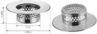 Bathroom Sink Strainer  2 Pack   Bathtub Drain Cover Lavatory Sink Drain Straine