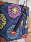 Nwt Vera Bradley Essential Small Wallet-navy W print