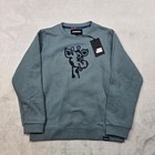 Bonobos Sweatshirt Kids Size 10 Geoffrey Giraffe Crewneck Goblin Blue New