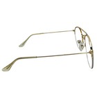 9164  c    Gold Round Semi-rimless Clear Lens Glasses - Non Prescription