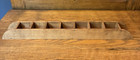 Vintage Wooden Shadow Box Shelf Tall   Narrow Over 20  Tall Trinket Wall Shelf