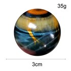 Teamwill 2pcs Natural Blue Tiger s Eye Jasper Quartz Appox 27-29mm 