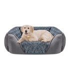 Large Orthopedic Dog Bed - Washable Rectangle Pet Cuddler  Anti-slip  Soft   Dur