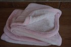 Baby Blanket Carters Just One You Pink White Striped Teddy Bear Head Flower Read