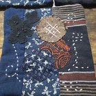 Used Japan Boro Old Japanese Cloth Vintage Fabric Mini Mats Coasters Japan 