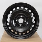New 15  X 6  Replacement Wheel Rim For 2011-2021 Chevrolet Spark Black Steel Rim