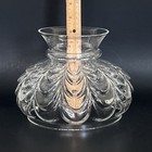 Vintage Clear Drape Hurricane Oil Or Electric Glass Lamp Shade For 7  Fitter