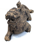 Vintage Chinese Pixui Feng Shui Dragon Resin Painted Reproduction Figure 11 