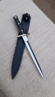 Custom Handmade D2 Tool Steel Blade Hunting Dagger Knife Micarta Handle sheath