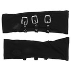Women s Punk Fingerless Glove Cosplay Black Gloves Costume Decorative