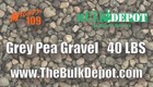 Grey Pea Gravel  40 Lbs  Landscape  Garden Drainage Rock  Gray   Blue Color