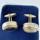 Vintage 1950s Mens Cufflinks Taylorette Watch Elizabeth Regina Ii Gold Tone