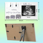 S - Baby Sonogram Picture Frame     Ultrasound Photo Frame With Countdown Weeks  