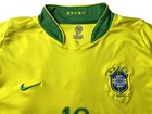 Nike Drifit 90 - Men s Medium Brasil Cbf  10 Ronaldinho Soccer Jersey  stains 