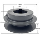 Ak24-1 Sheaves v Belt Pulley 1 Inch Bore 2 45  Od motor Pulley Cast Iron For A 3