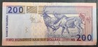  1997  Namibia 200 Dollars P10b1 Sig Alweendo  U4865341 