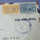 Honduras  Air Mail  Cover To Chicago  1941      Lot 24 File K 