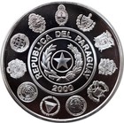 Paraguay 1 Guarani 2000  Proof   iv Ibero-america - Man On Horseback  Silver