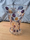Vintage Blown Art Deco Studio Class Vase Bohemian Crystal 