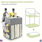 Baby Diaper Organizer Hanging Caddy - Holds 52  Diapers For Nursery Storage