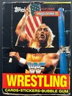 1987 Topps     Display Box     Wrestlemania 3 Hulk  36 Wax Pack Empty Vintage Box