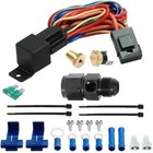 40 Row Engine Trans-mission Oil Cooler Electric Fan 6an Hose Adapter Temp Switch