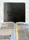 1611 King James Holy Bible Facsimile W  Apocrypha  1st Edition  11x7x1 5   Black