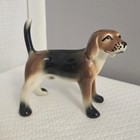 Vtg Porcelain Beagle Figurine Walker Hound Hunting Dog Pet Dog Lover Mcm