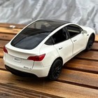 1 24 Model Y Alloy Die Cast Toy Car Model Sound And Light Toy Collectiable