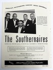 The Southernaires Vocal Ensemble 1940s Booking Ad Concert Orchestra Performers