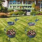 Vintage S Birdbaths With Flower Planter Pedestal Standing Bird Feeder